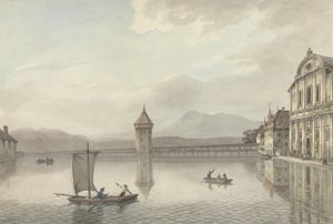 Een uitzicht op Luzern door William Pars